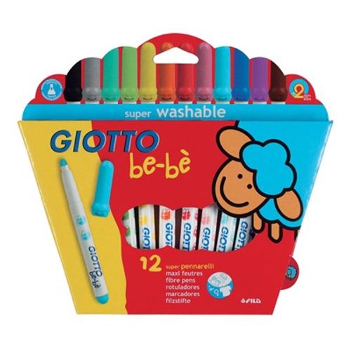 MARCADOR GIOTTO BEBE X 12 COLORES MARCADOR GIOTTO BEBE X 12 COLORES