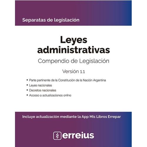 LEYES ADMINISTRATIVAS - COMPENDIO DE LEGISLACION - VERSION 1