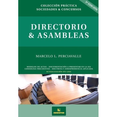 DIRECTORIO & ASAMBLEAS 5TA.EDICION - MARCELO PERCIAVALLE