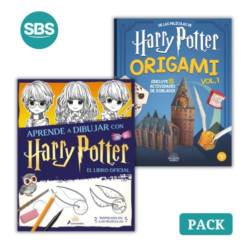 PACK POTTER - APRENDE A DIBUJAR + ORIGAMI VOL 1 - 2 LIBROS