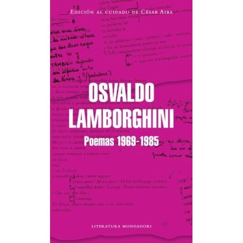 LIBRO POEMAS 1969-1985 - LAMBORGHINI, OSVALDO