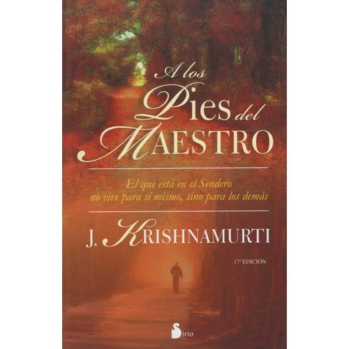 A LOS PIES DEL MAESTRO - KRISHNAMURTI