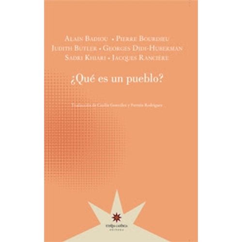 QUE ES UN PUEBLO? - ALAIN BADIOU