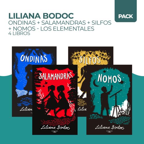 ONDINAS + SALAMANDRAS + SILFOS + NOMOS - ELEMENTALES - 4 LIB
