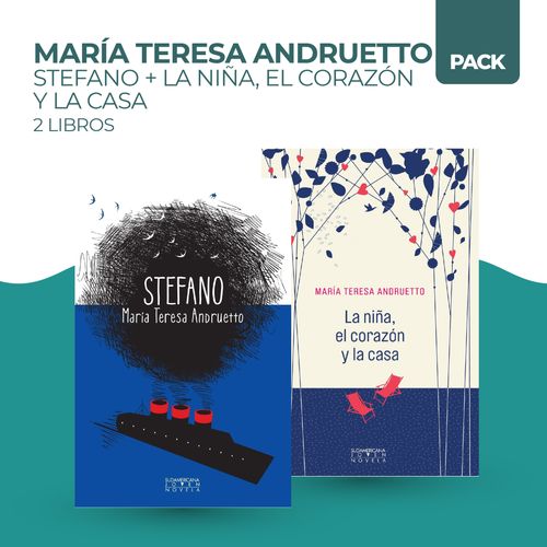 STEFANO + NIÑA, EL CORAZON Y LA CASA - 2 LIBROS - ANDRUETTO