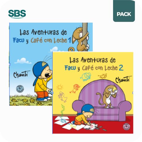 AVENTURAS DE FACU Y CAFE CON LECHE 1 Y 2 - CHANTI - 2 LIBROS