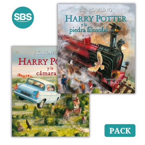 HARRY POTTER EDICION ILUSTRADA - LIBRO 1 Y 2 - 2 LIBROS