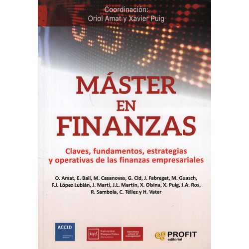 MASTER EN FINANZAS - ORIOL AMAT Y XAVIER PUIG (COORD.)