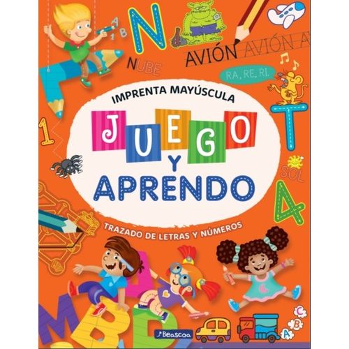 JUEGO Y APRENDO - IMPRENTA MAYUSCULA - TRAZADO DE LETRAS Y N