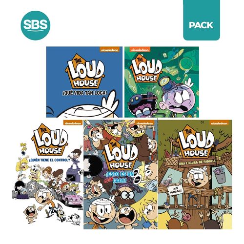 THE LOUD HOUSE PACK 1-5 NICKELODEON 5 LIBROS