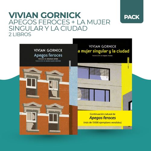 APEGOS FEROCES + MUJER SINGULAR Y LA CIUDAD - 2 LIBROS - GOR