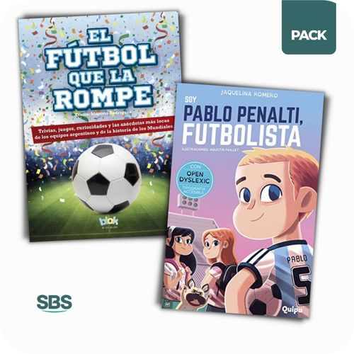 EL FUTBOL QUE LA ROMPE + PABLO PENALTI - 2 LIBROS