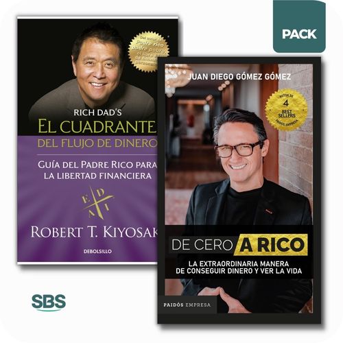 DE CERO A RICO + CUADRANTE DEL FLUJO DEL DINERO - 2 LIBROS