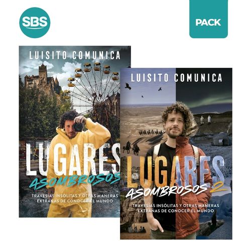 LUGARES ASOMBROSOS 1 Y 2 - LUISITO COMUNICA - 2 LIBROS
