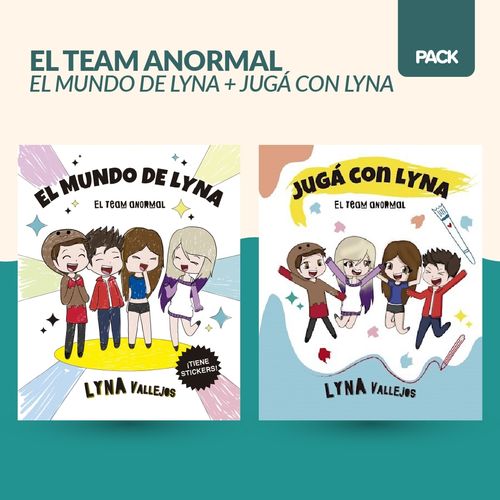 PACK TEAM ANORMAL LIBRO 1 Y 2 MUNDO + JUGA - LYNA VALLEJOS