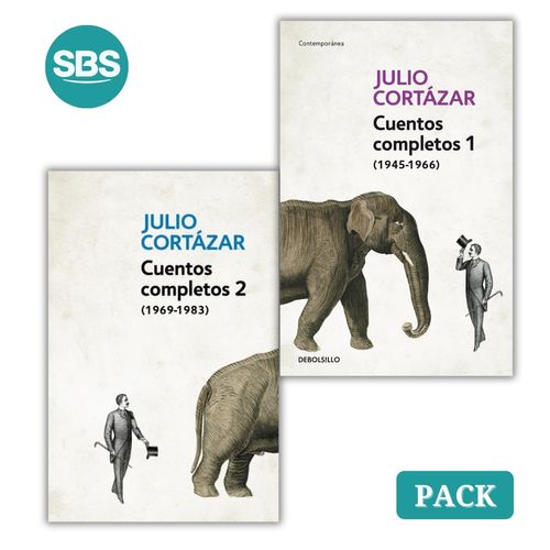 CORTAZAR DE BOLSILLO - CUENTOS COMPLETOS - LIBRO 1 Y 2 - 2 L