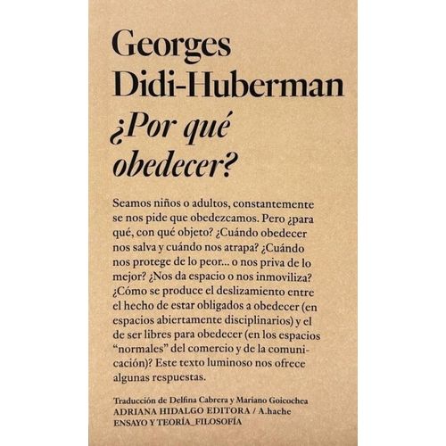 POR QUE OBEDECER? - GEORGES DIDI-HUBERMAN