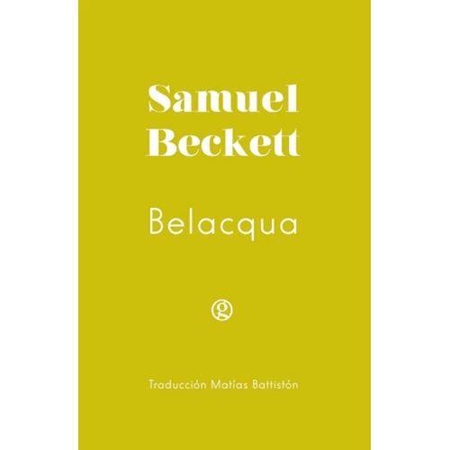 BELACQUA - SAMUEL BECKETT