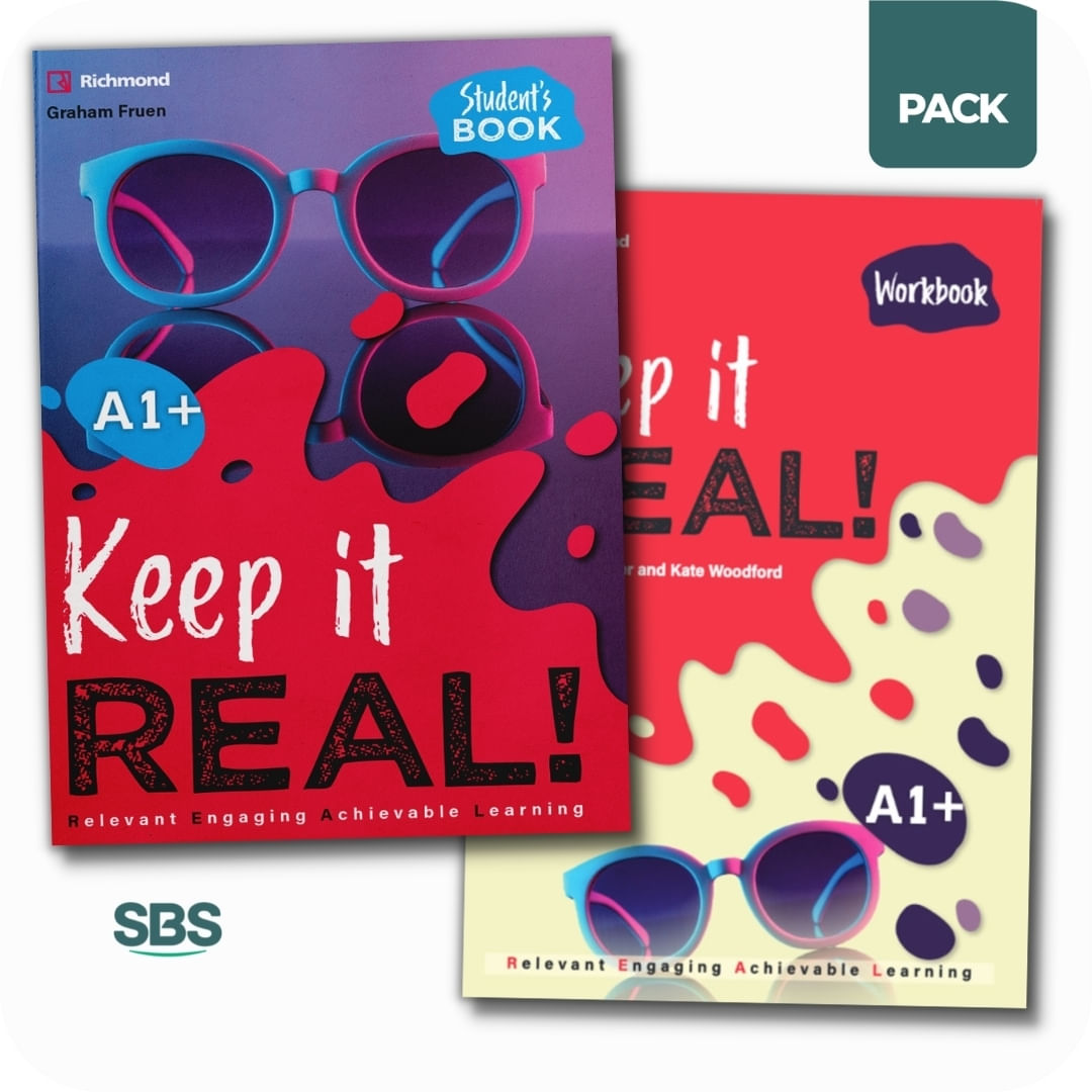 KEEP IT REAL! A1+ - STUDENT'S BOOK + WORKBOOK PACK - 2 LIBRO
