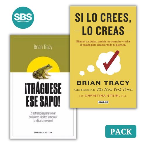 TRAGUESE ESE SAPO + SI LO CREES, LO CREAS - 2 LIBROS