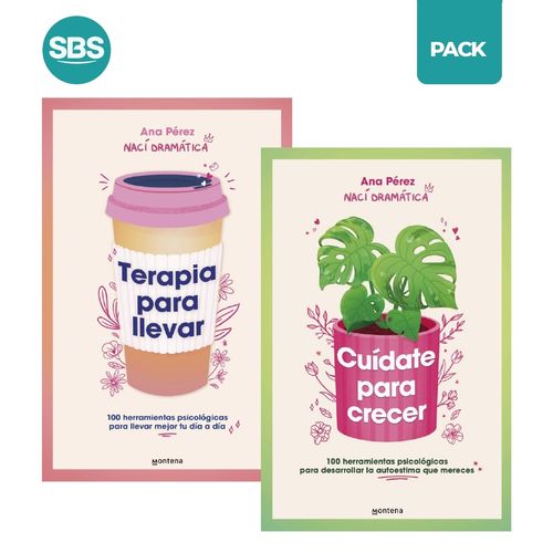 TERAPIA PARA LLEVAR + CUIDATE PARA CRECER - PEREZ - 2 LIBROS