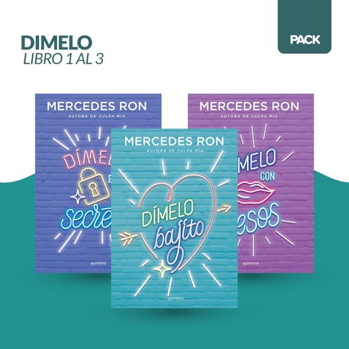 SAGA DIMELO - M. RON - 3 LIBROS - BAJITO EN SECRETO BESOS