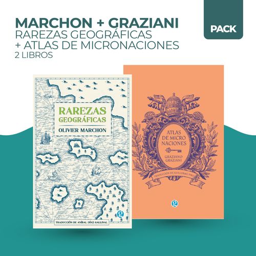 RAREZAS GEOGRAFICAS + ATLAS MICRONACIONES - 2 LIBROS - MARCH