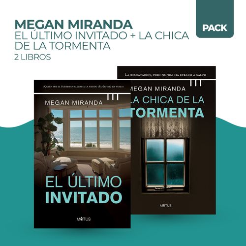 ULTIMO INVITADO + CHICA DE LA TORMENTA - 2 LIBROS - MIRANDA