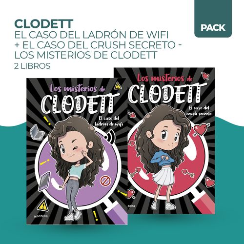 CASO DEL LADRON DE WIFI + CASO DEL CRUSH SECRETO - 2 LIBROS