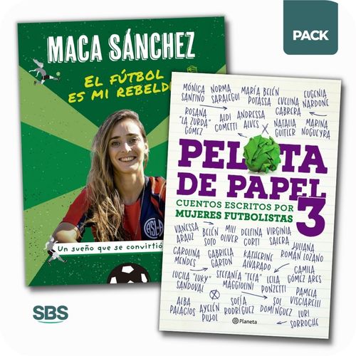 PELOTA DE PAPEL 3 + EL FUTBOL ES MI REBELDIA - 2 LIBROS