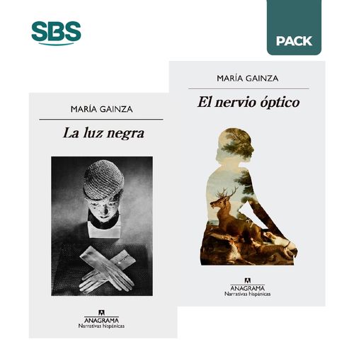 LUZ NEGRA + NERVIO OPTICO - GAINZA - 2 LIBROS