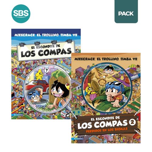ESCONDITE DE LOS COMPAS 1 Y 2 - LOS COMPAS - 2 LIBROS