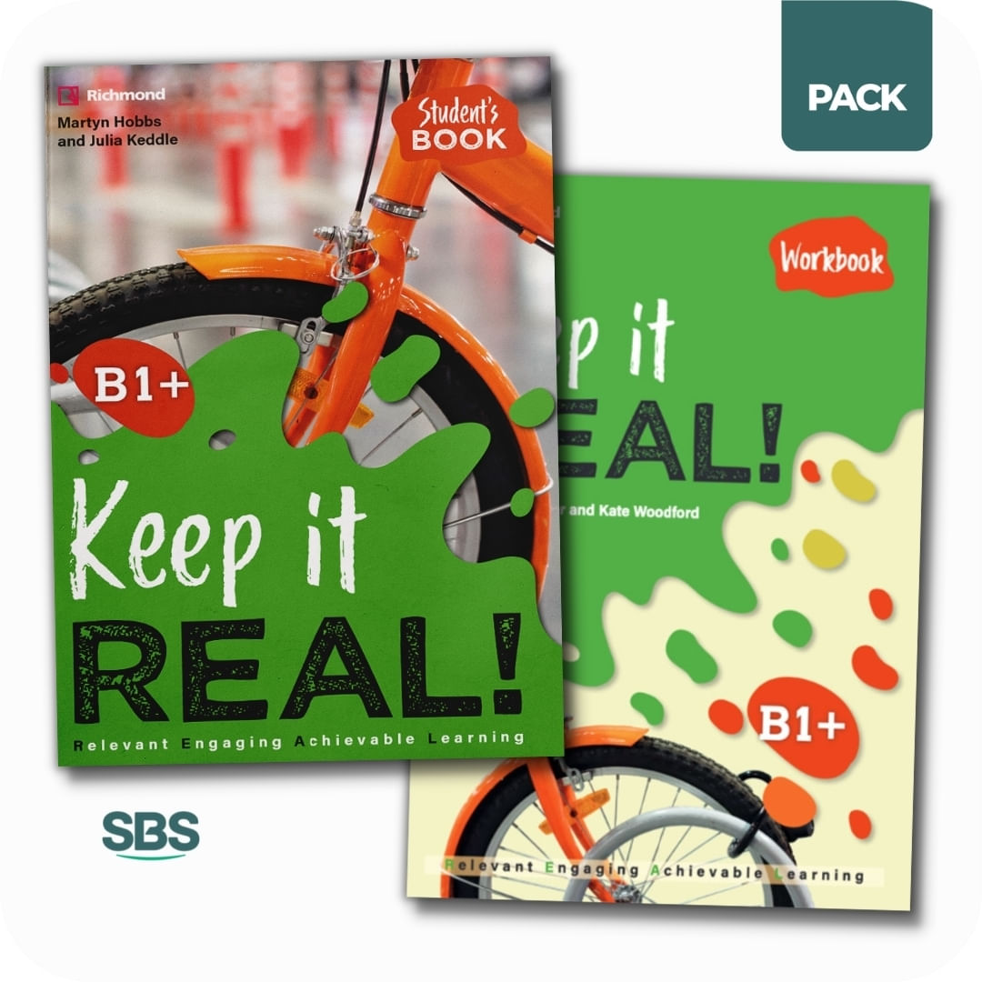 KEEP IT REAL! B1+ - STUDENT'S BOOK + WORKBOOK PACK - 2 LIBRO