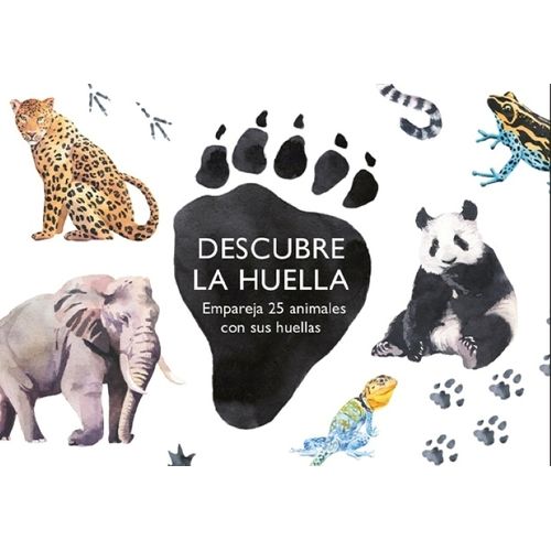 DESCUBRE LA HUELLA - EMPAREJA 25 ANIMALES CON SUS HUELLAS