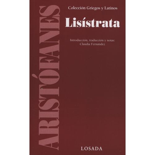 LIBRO LISISTRATA - ARISTOTELES - LOSADA