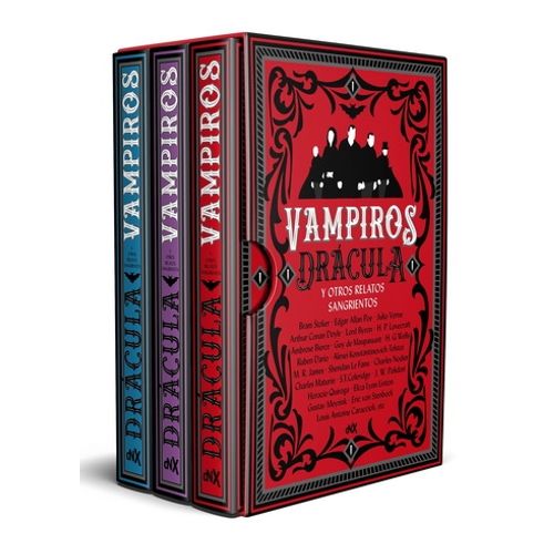 VAMPIROS - DRACULA Y OTROS RELATOS SANGRIENTOS (3 LIBROS)