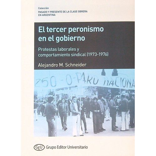 EL TERCER PERONISMO EN EL GOBIERNO - ALEJANDRO M. SCHNEIDER