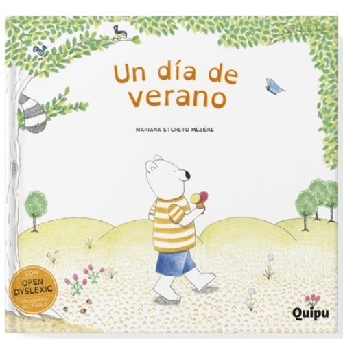 LIBRO UN DIA DE VERANO - CON TIPOGRAFIA OPENDYSLEIC - QUIPU