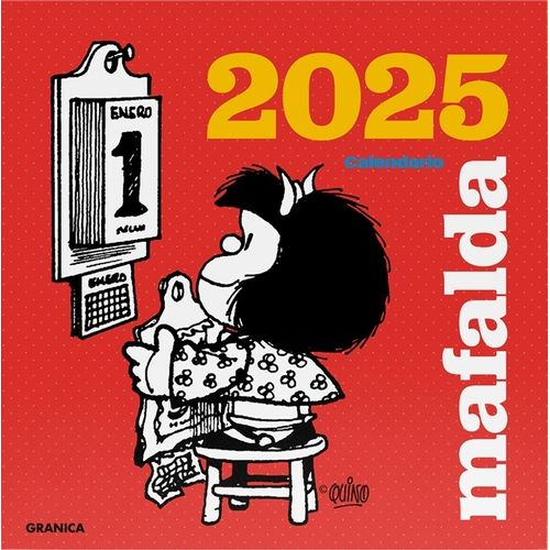 CALENDARIO 2025 MAFALDA DE PARED - QUINO