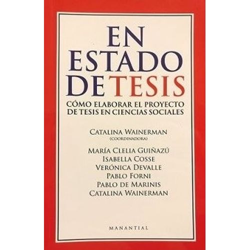 EN ESTADO DE TESIS, COMO ELABORAR EL PROYECTO DE TESIS EN CI EN ESTADO DE TESIS, COMO ELABORAR EL PROYECTO DE TESIS EN CI