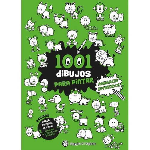 1001 DIBUJOS PARA PINTAR - ANIMALES DIVERTIDOS 1001 DIBUJOS PARA PINTAR - ANIMALES DIVERTIDOS