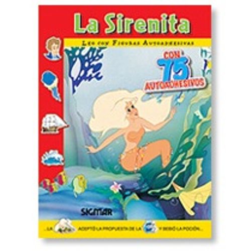 LA SIRENITA - LEO CON FIGURAS AUTOADHESIVAS (IMPRENTA MAYUSC