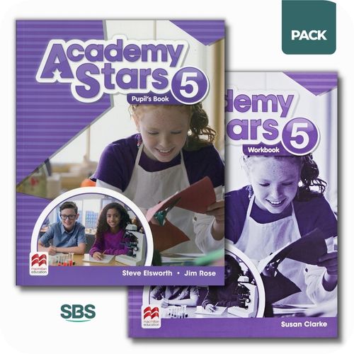 ACADEMY STARS 5 - STUDENT'S BOOK + WORKBOOK PACK - 2 LIBROS