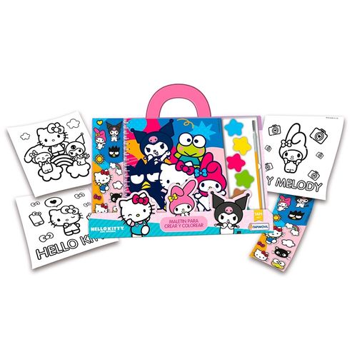 MALETIN CREAR Y COLOREAR - HELLO KITTY