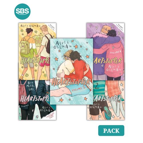 HEARTSTOPPER EN INGLES - VOL 1 AL 5 - 5 LIBROS