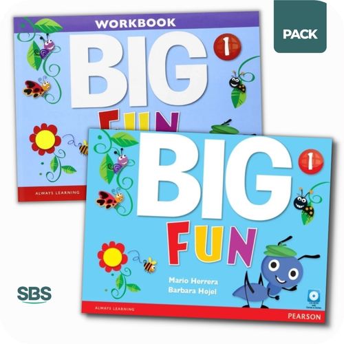 BIG FUN 1 - STUDENT'S BOOK + WORKBOOK PACK - 2 LIBROS