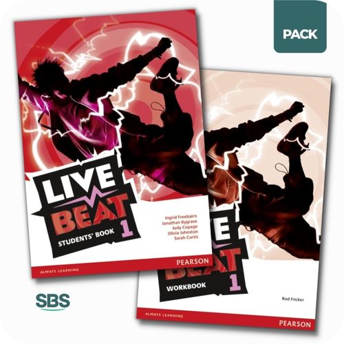 LIVE BEAT 1 - STUDENT'S BOOK + WORKBOOK PACK - 2 LIBROS