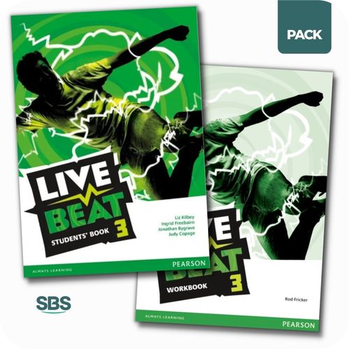 LIVE BEAT 3 - STUDENT'S BOOK + WORKBOOK PACK - 2 LIBROS