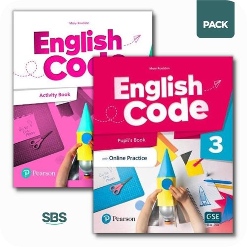 ENGLISH CODE 3 - STUDENT'S BOOK + WORKBOOK PACK - 2 LIBROS