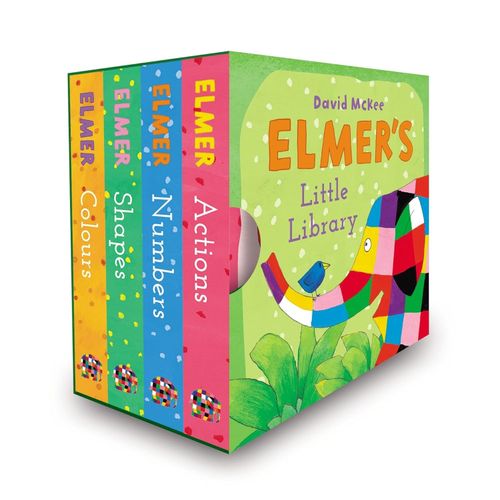 ELMER'S LITTLE LIBRARY - DAVID MCKEE